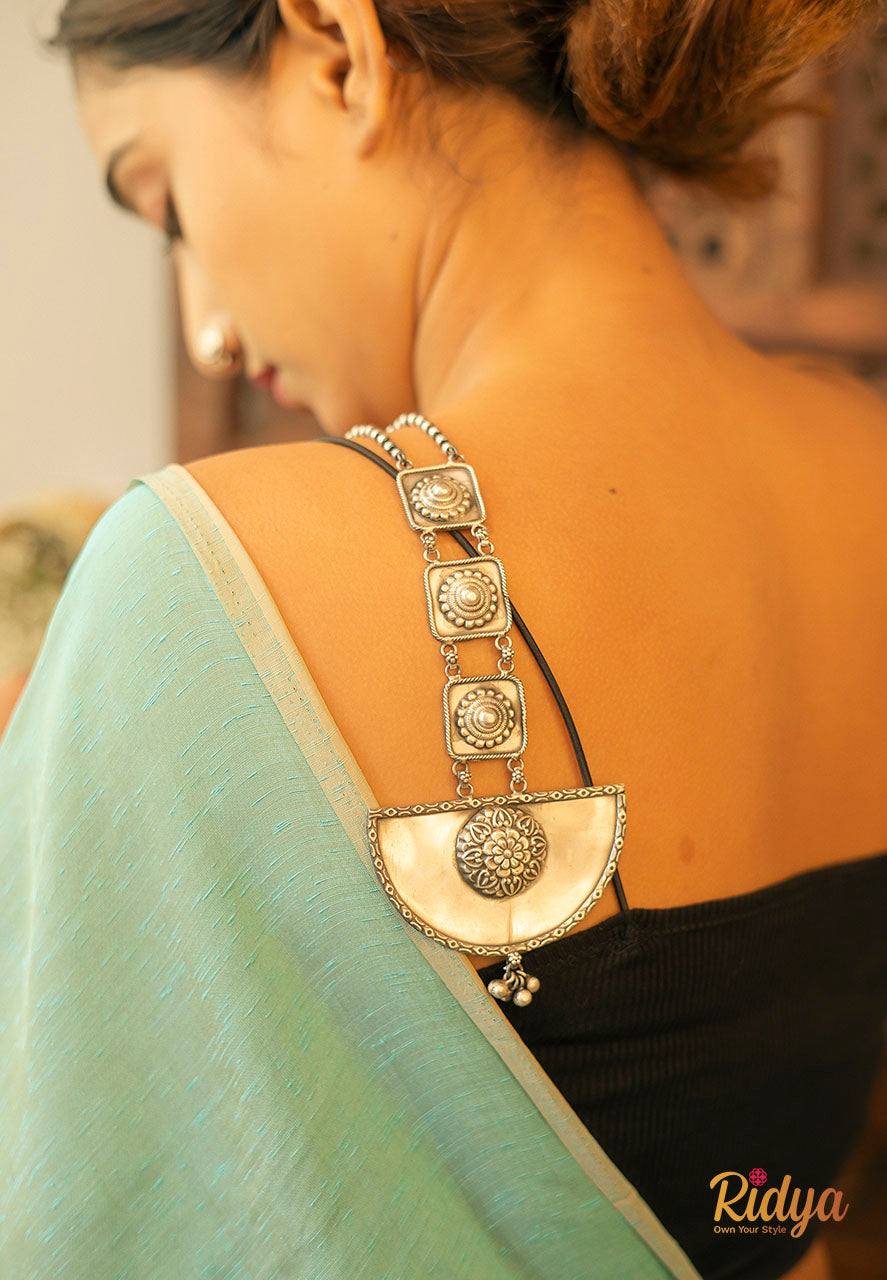 Square Sequence Chunky Ladder Statement Ball Chain Necklace
