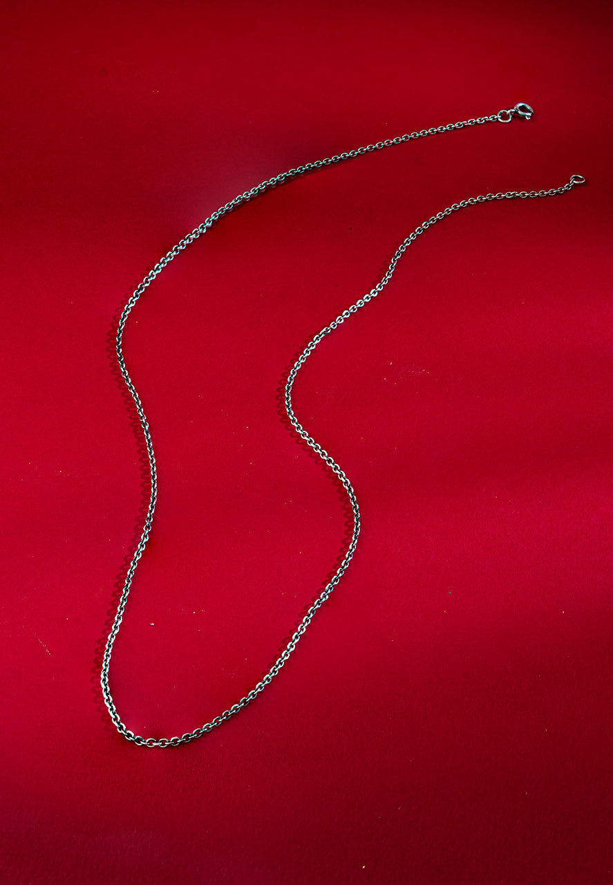 925 Silver Necklace-Classic Link Chain (1) Ridya Fashions